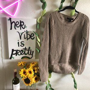 Beige Knitted Sweater